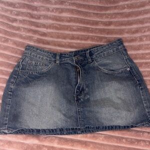 SHEIN Blue Denim Mini Skirt